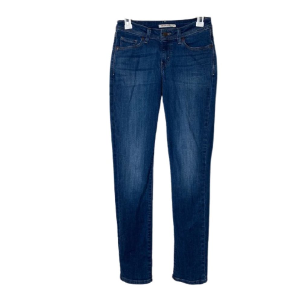 Levi's 529 curvy skinny blue jeans 4 medium wash